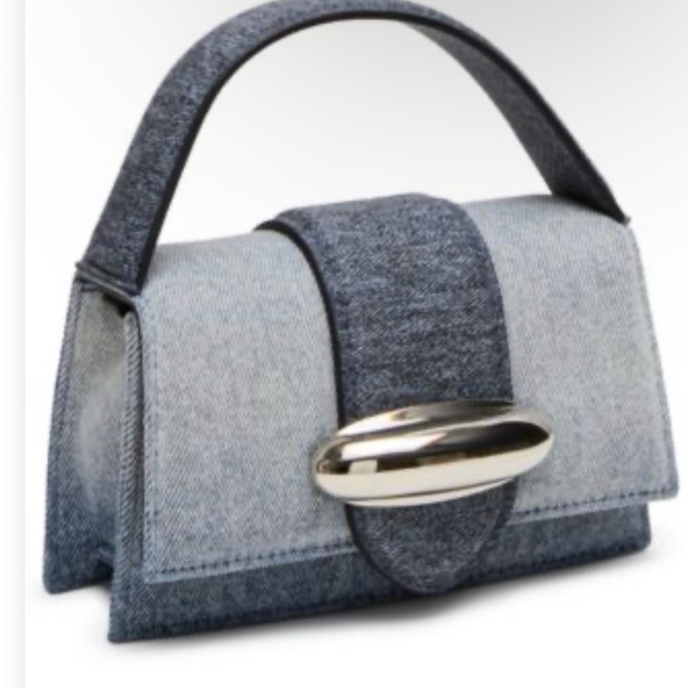 Steve Madden Bmishell Top Handle Satchel Bag w Silver Hardware